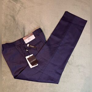 Lauren Ralph Lauren NWT Blue Checkered Trousers, Size: 32W x 30L. (5433)